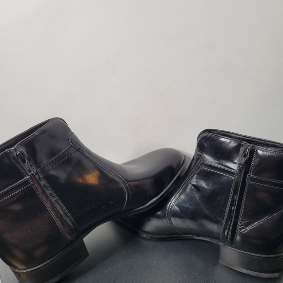 Florsheim Leather Side Zip Boots Size 8.5D